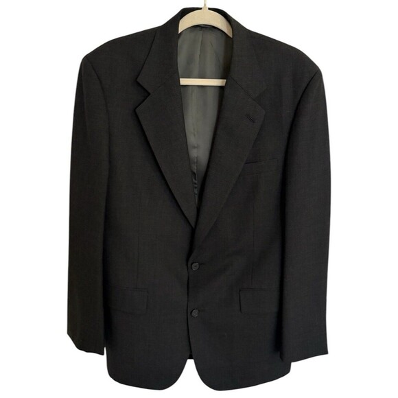 Gerald Austin Bond Street 100% Pure Wool Black Blazer Jacket Men's Size 40R - Picture 1 of 16